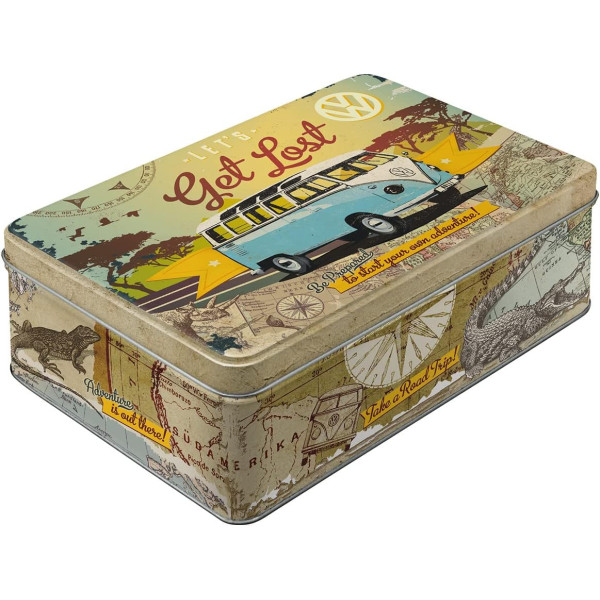 photo-Boîte à sucre - Vintage -Volkswagen Bull - Design rétro - 23x16x7cm - Cadeau original