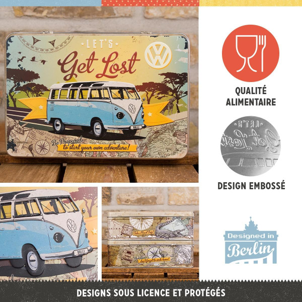 Boîte à sucre - Vintage -Volkswagen Bull - Design rétro - 23x16x7cm - Cadeau original