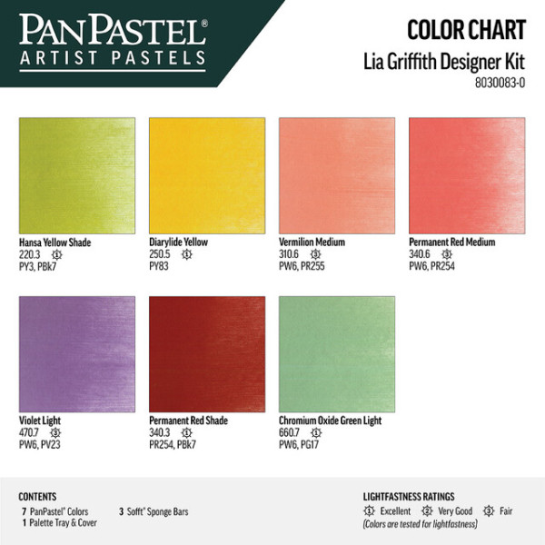 Pâte pastel - PanPastel - Ultra douce - Assortiment 7 tons vifs + applicateurs