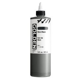 photo-Peinture acrylique - Extra-fine - Noir de Mars - Bidon 473ml - Golden