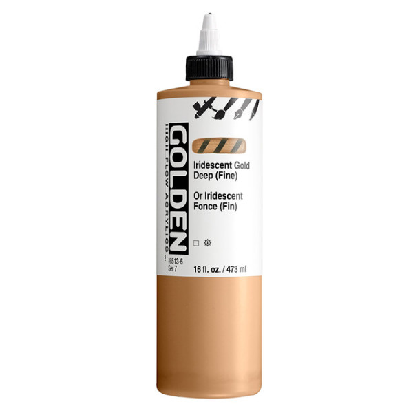 photo-Encre acrylique - Extra-fine - Or iridescent foncé - Dessin, calligraphie - Golden - 473ml