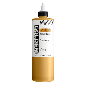 photo-Encre acrylique - Extra-fine - Ocre jaune - Dessin, calligraphie - Golden - 473ml