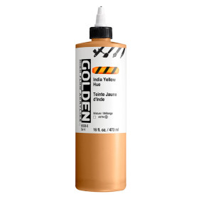 photo-Encre acrylique - Extra-fine - Jaune d'Inde - Dessin, calligraphie - Golden - 473ml