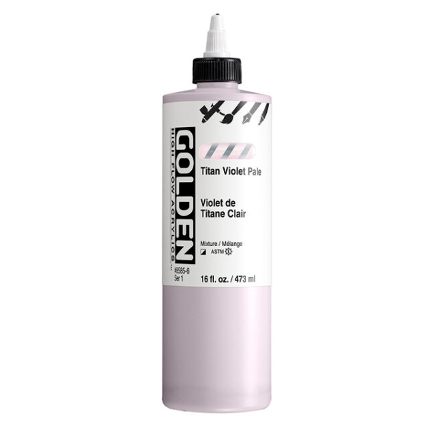 photo-Encre acrylique - Extra-fine - Violet de Titane clair - Dessin, calligraphie - Golden - 473ml