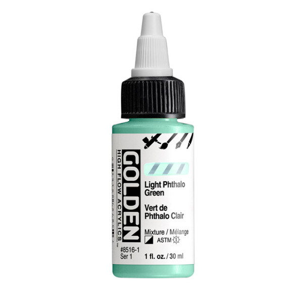 photo-Encre acrylique - Extra-fine - Vert phtalo clair - Dessin, calligraphie - Golden - 30ml