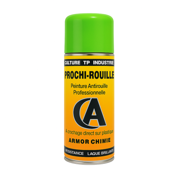 photo-Bombe de peinture - Antirouille - Vert clair Deutz 1702 - Prochi-rouille - Armor Chimie - 400ml
