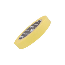 photo-Ruban de masquage - Peinture, vernis, rénovation - Jaune - 45x18mm - APP