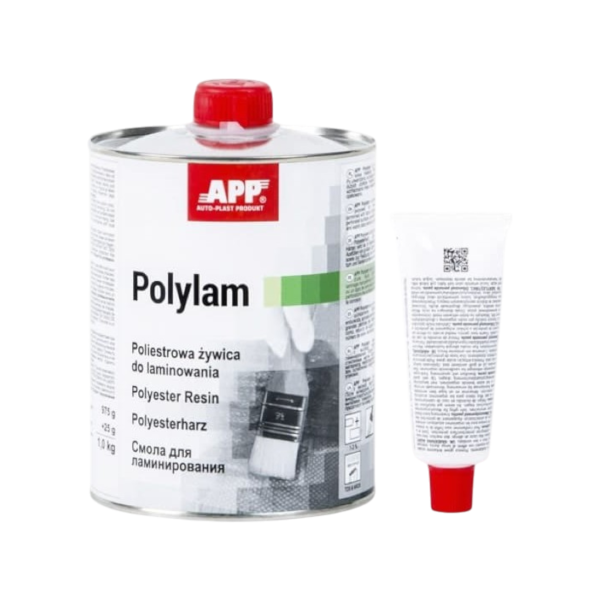 photo-Résine - Polyester - Pour fibre de verre et tôle - Séchage rapide - APP Polylam - 1L
