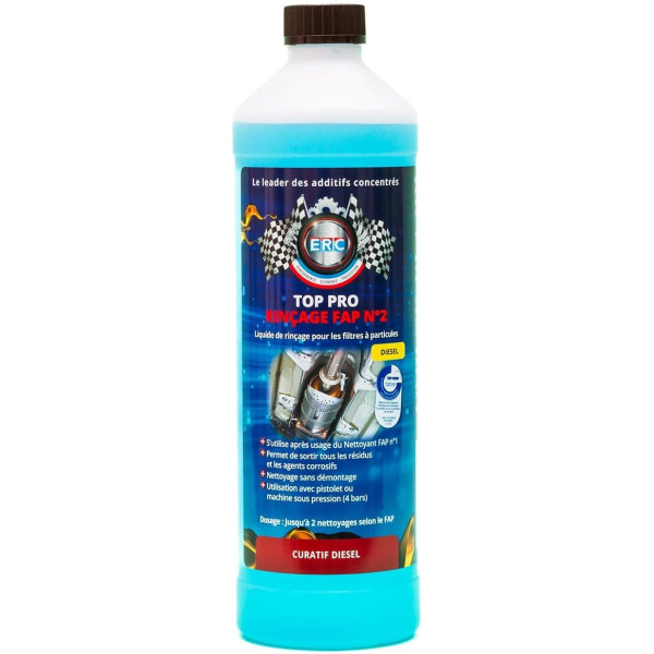 photo-Nettoyant FAP N°2 - Liquide rinçage concentré pour FAP - Diesel - ERC - Bidon 1L