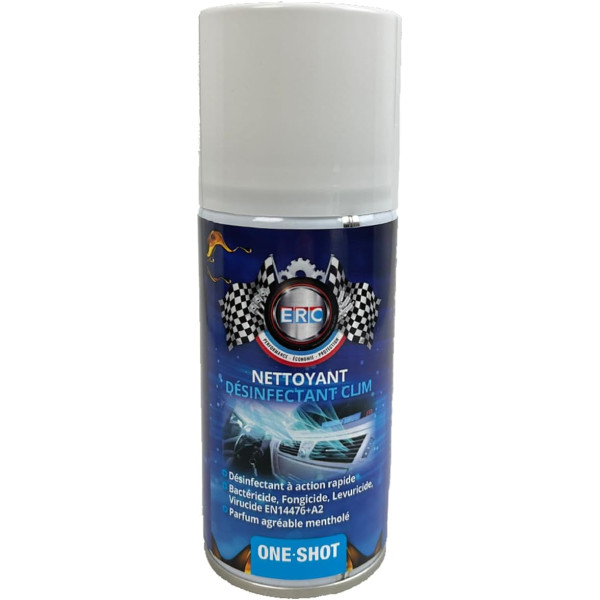 photo-Nettoyant climatisation - Désinfectant - Action rapide - Parfum menthe - ERC - 150ml
