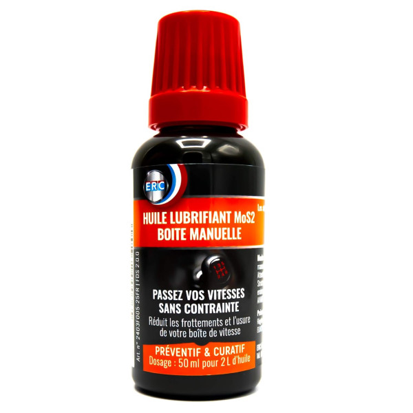 photo-Huile lubrifiante - Pour boîte manuelle - Réduit frottement et usure - ERC - 50ml