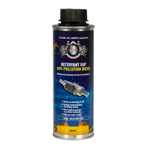 photo-Nettoyant FAP - Anti-pollution - Nettoie et entretien - Moteur diesel - ERC - 250ml