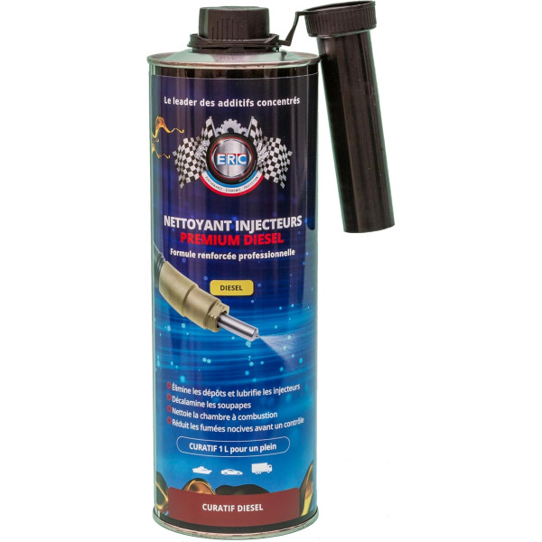 photo-Nettoyant pour injecteurs - Premium diesel - Nettoie et réduit conso carburant - ERC - 1L