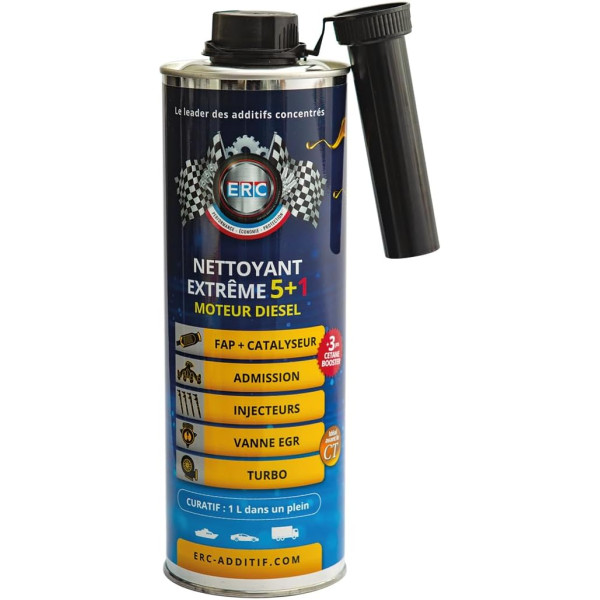 photo-Nettoyant - Moteur - Diesel - Extrême 5+1 - ERC - Catalyseur, admission, injecteurs, turbo - 1L