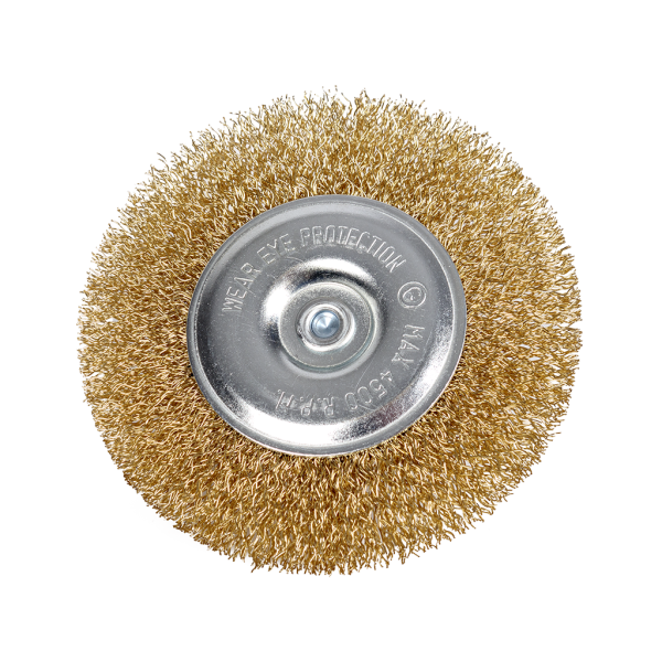 Brosse métallique pour perceuse - Plate - 75P - 75mm diamètre - Avec tige hexagonale - NTools