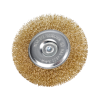 Brosse métallique pour perceuse - Plate - 75P - 75mm diamètre - Avec tige hexagonale - NTools