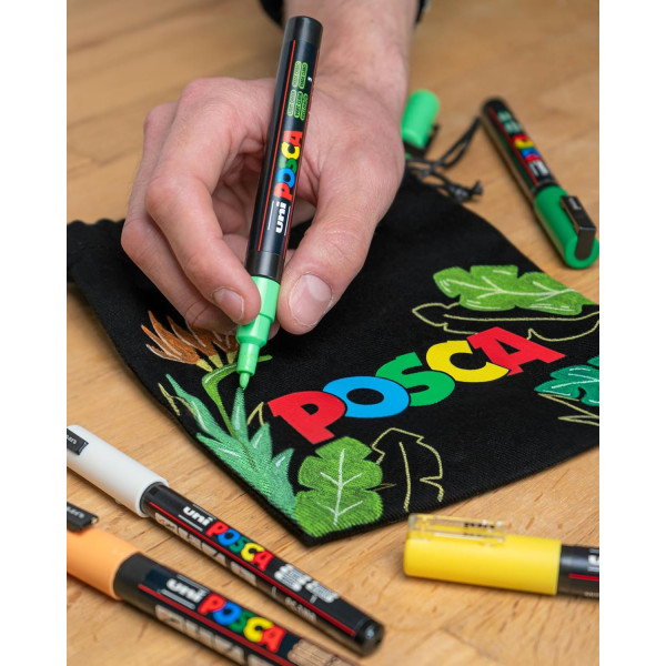 Malette de 40 feutres - POSCA - Assortiments couleurs + pointes - PC1-1M - PC3M - PC5M - PC8K