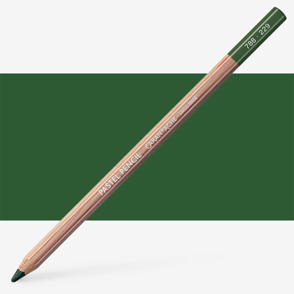 photo-Crayon pastel - Vert foncé - 229 - Caran d'Ache - Pastel pencil