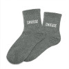 photo-Chaussettes - Femme - Gris avec paillettes - Chieuse - Taille 36/42 - Humour - Cadeau