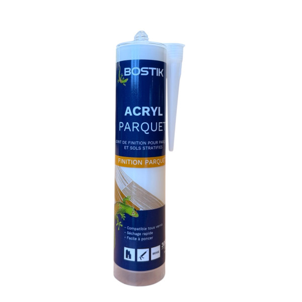 photo-Joint de finition pour parquets et sols stratifiés - Etanche - Coloris beige - Bostik - 300ml