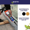 Mastic - MS polymères - Gris - Etanche et fixation - Spécial zinc - Bostik - 300ml
