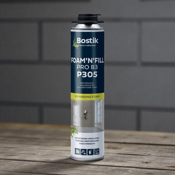 Mousse polyuréthane - Isolation phonique et thermique - Tous supports - Bostik - P305 - 750ml