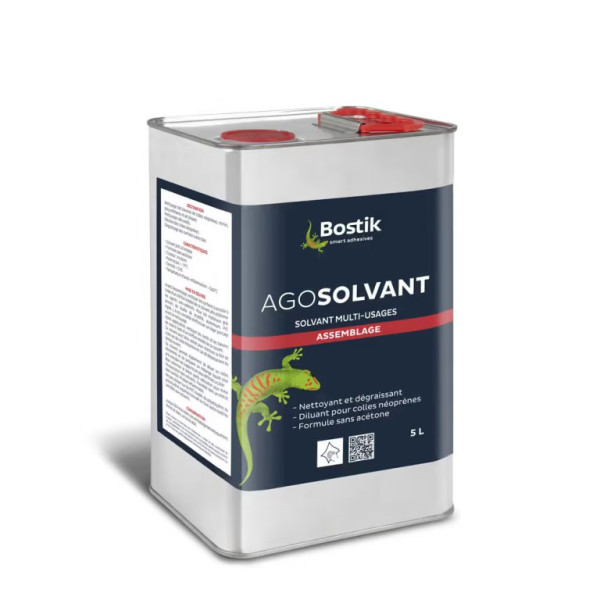 photo-Solvant multi-usages - Algosolvant - Nettoyant et dégraissant - Sans acétone - Bostik - Bidon 5L