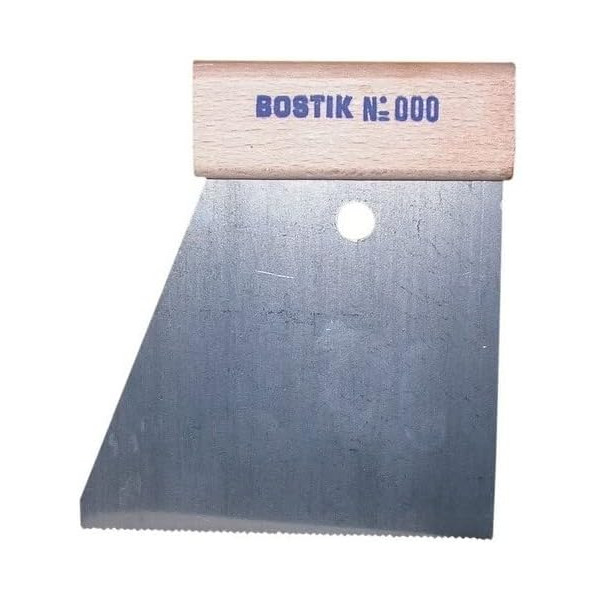 photo-Spatule - Pour application de colle néoprène - Largeur 120mm - Manche bois - Bostik