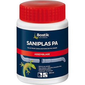photo-Colle - Pour canalisations en PVC rigide - Tous réseaux - Pour eau potable - Bostik - SANIPLAS PA