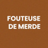 Chaussettes - Femme - Marron avec paillettes - Fouteuse de merde - Taille 36/42 - Humour - Cadeau