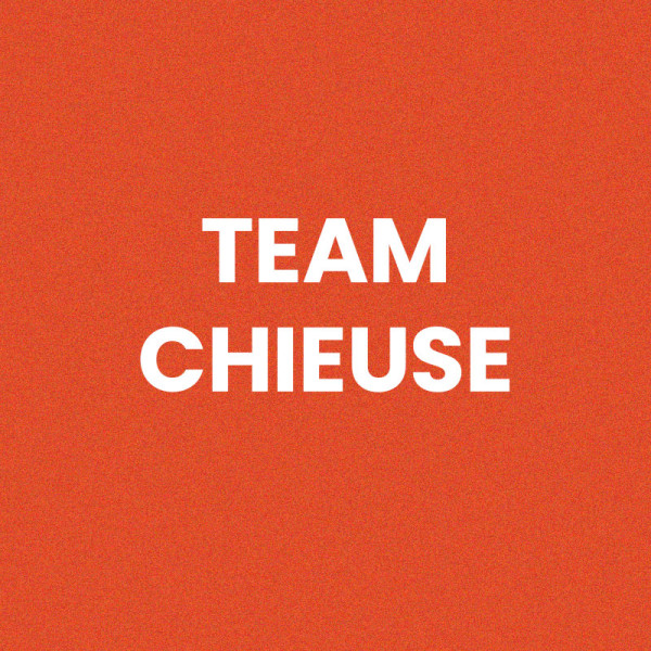 Chaussettes - Femme - Orange avec paillettes - Team chieuse - Taille 36/42 - Humour - Cadeau