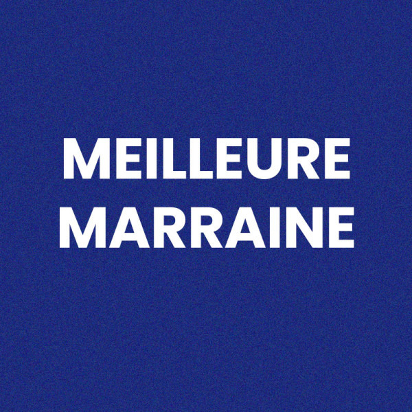 Chaussettes - Femme - Bleu avec paillettes - Meilleure marraine - Taille 36/42 - Humour - Cadeau