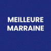 Chaussettes - Femme - Bleu avec paillettes - Meilleure marraine - Taille 36/42 - Humour - Cadeau