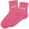 PHOTO-Chaussettes - Femme - Rose avec paillettes - Parfaite copine - Taille 36/42 - Humour - Cadeau