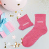 Chaussettes - Femme - Rose avec paillettes - Parfaite copine - Taille 36/42 - Humour - Cadeau