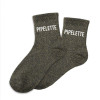 Chaussettes - Femme - Noir avec paillettes - Pipelette - Taille 36/42 - Humour - Cadeau