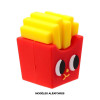 photo-Taille-crayon - 1 trou - Burger - Frites - Modèle aléatoire - Petit format - Idéal trousse