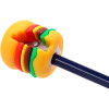 Taille-crayon - 1 trou - Burger - Frites - Modèle aléatoire - Petit format - Idéal trousse