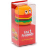 Taille-crayon - 1 trou - Burger - Frites - Modèle aléatoire - Petit format - Idéal trousse