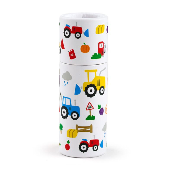 photo-Mini crayons de couleurs - 12 couleurs - Boîte ronde - Enfant - Idéal pour voyage