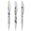 photo-Stylo bille - Encre noire - Rétractable - 3 modèles assortis - Motif abeille et fleurs