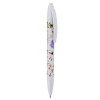 Stylo bille - Encre noire - Rétractable - 3 modèles assortis - Motif abeille et fleurs