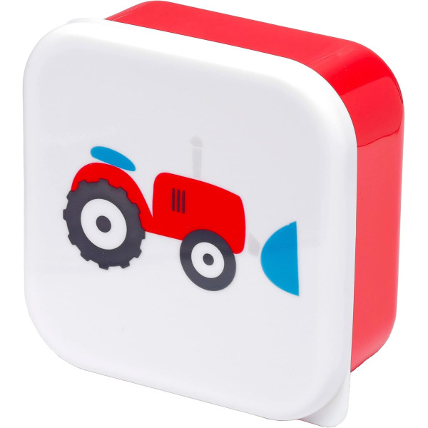Boîtes à déjeuner - Assortiment 3 tailles - Plastique - Enfant - Modèles tracteurs
