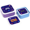 Boîtes à déjeuner - Assortiment 3 tailles - Plastique - Enfant - Game over - Design rétro