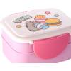 Boite à déjeuner - Avec couverts - Rose - Pusheen le chat - Plastique sans BPA