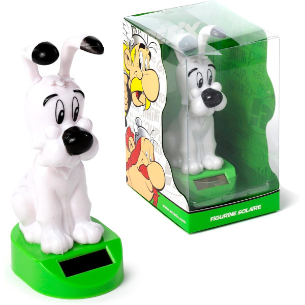 Figurine - Idéfix  - Chien de Astérix et Obélix - Energie solaire - Décoration