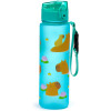 Gourde - Avec paille intégrée - Plastique sans BPA - 600ml - Enfant - Motif animal