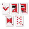 Jeu de  cartes - Traditionnel - Illustration Combi Volkswagen - 52 cartes + 2 jokers