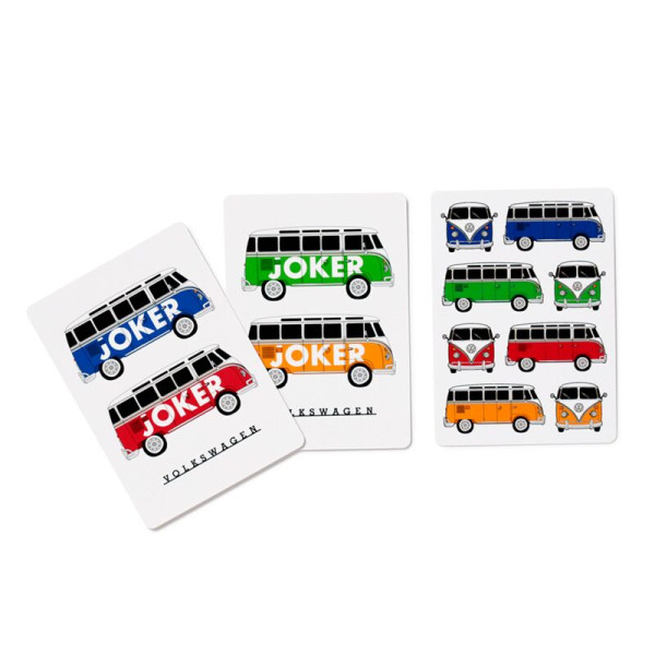 Jeu de  cartes - Traditionnel - Illustration Combi Volkswagen - 52 cartes + 2 jokers