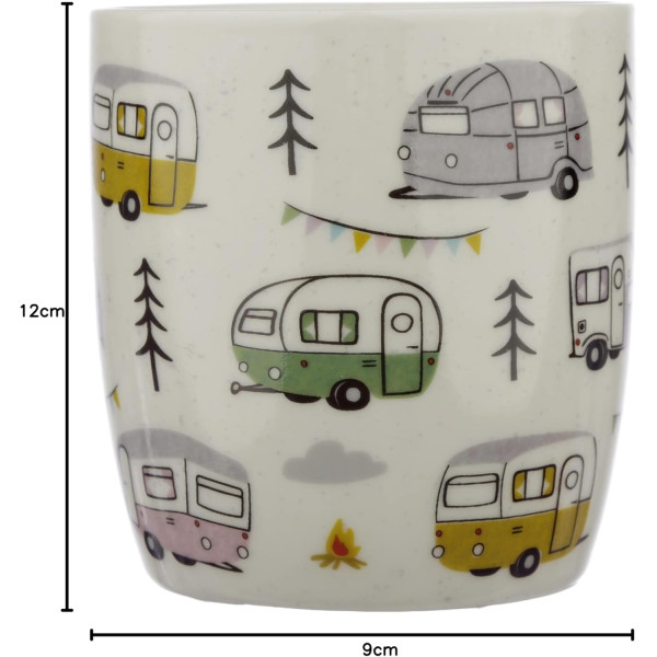 Tasse - Mug - Motif caravane américaine - Céramique - Idée cadeau - Original